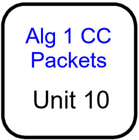 A1 Common Core Packet for Unit 10