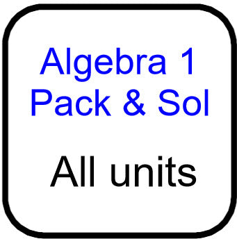 A1 Common Core Packets and Solutions for all units
