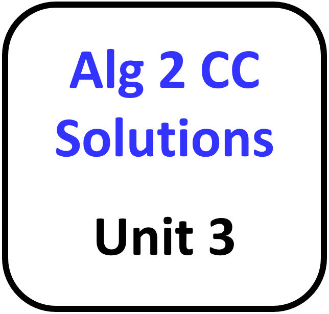 A2 Common Core Solutions for Unit 3
