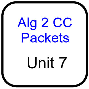 A2 Common Core Packets for Unit 7