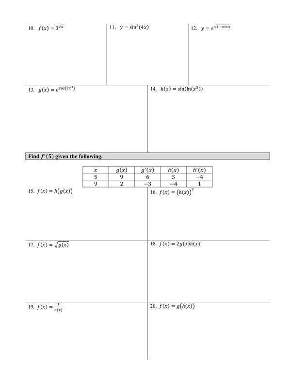 Ap calculus bc workbook flipped math