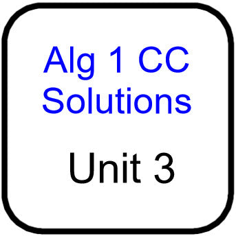 A1 Common Core Solutions for Unit 3